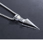 Spear necklace with chain (stainless steel)