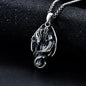 Dragon Necklace for Men Dragon Cross Pendant Jewelry Gothic Vintage
