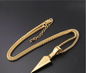 Spear necklace with chain (stainless steel)