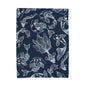 Indigo Koi Pattern Velveteen Plush Blanket
