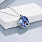 Celtic Tree of Life Necklace for Women Sterling Silver Family Tree Alabone Shell Chakra Pendant Necklace Irish Jewelry Gifts for Girls