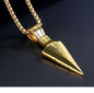 Spear necklace with chain (stainless steel)