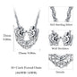 Wolf Necklace Sterling Silver Wolf Pendant Celtic Knot Double Wolf Jewelry Gifts for Women Man