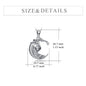 Moon necklace sterling silver dragon pendant jewelry gifts for women man