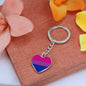 Bisexual Pride Heart Keychain