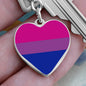Bisexual Pride Heart Keychain