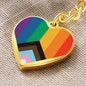 Pride Heart Keychain