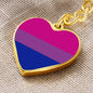 Bisexual Pride Heart Keychain