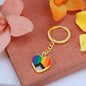 Pride Heart Keychain