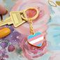 Trans Pride Heart Keychain