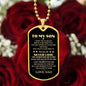 To My Son, From Dad Dog Tag
