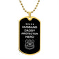 husband dog tag (police)