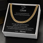 To My Son(from Mom) Cuban Link Chain
