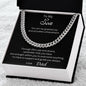 To My Son (Love Dad) Cuban Link Chain