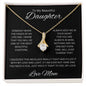 To My Beautiful Daughter (Love Mom) Alluring Beauty Necklace