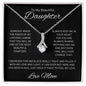 To My Beautiful Daughter (Love Mom) Alluring Beauty Necklace
