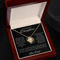 To My Beautiful Daughter (Love Dad) Love Knot Necklace