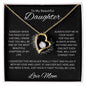 To My Beautiful Daughter (Love Mom) Forever Love Necklace