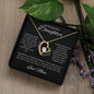 To My Beautiful Daughter (Love Mom) Forever Love Necklace