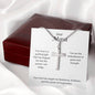 Dear Mom (1) Stainless Cross Necklace