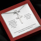 Dear Mom (1) Stainless Cross Necklace
