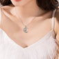 Moon necklace sterling silver dragon pendant jewelry gifts for women man