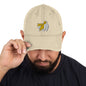 Whats Up Shiba Butt Distressed Dad Hat