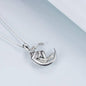 Moon necklace sterling silver dragon pendant jewelry gifts for women man